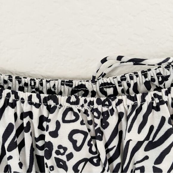 With Jean Boogie Cami Mini Dress In Wild Child Leopard Y2K Size Small Babydoll - Picture 10 of 16